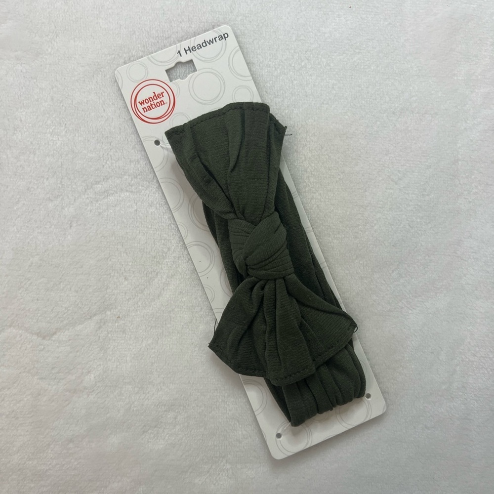 Wonder Nation Dark Green Bow